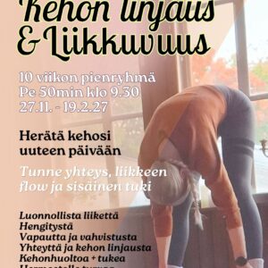 TURKU - Kehon Linjaus & Liikkuvuus – Kehoa herättelevä hyvinvointiryhmä 10krt (alkaen 27.11.26)