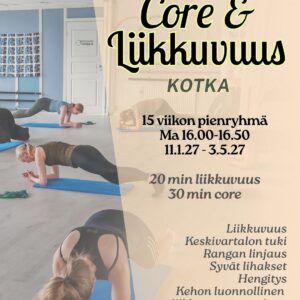 KOTKA - Core & Liikkuvuus – Vahvuutta keskivartaloon 15 krt (alkaen 11.1.27)